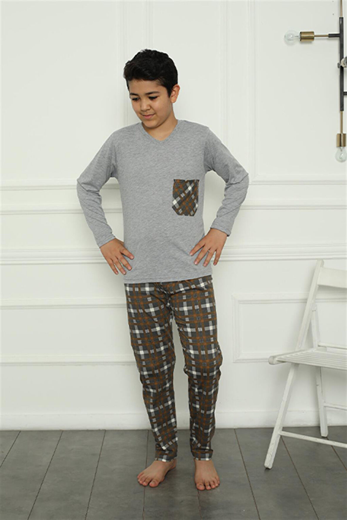 Erkek Çocuk Penye Pijama Takım 20387