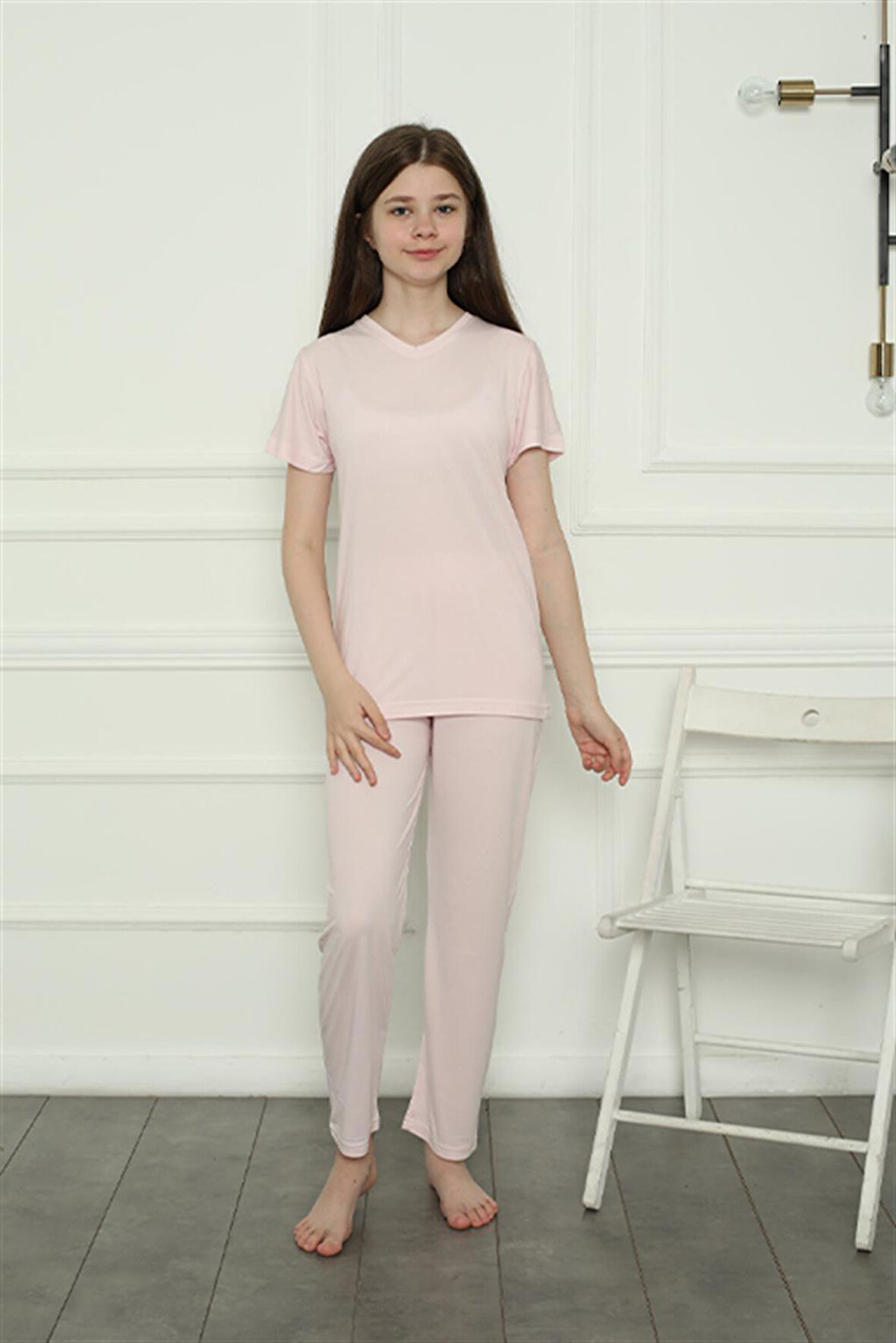 Kız Çocuk Penye Pijama Takım 20400