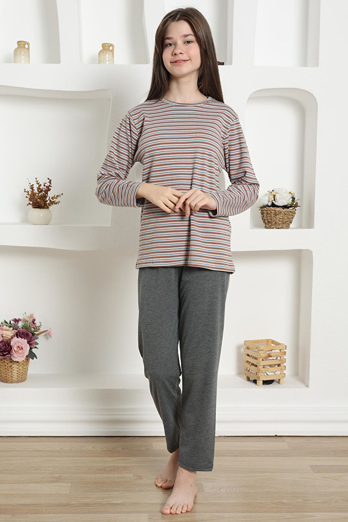 Kız Çocuk Penye Pijama Takım 20424