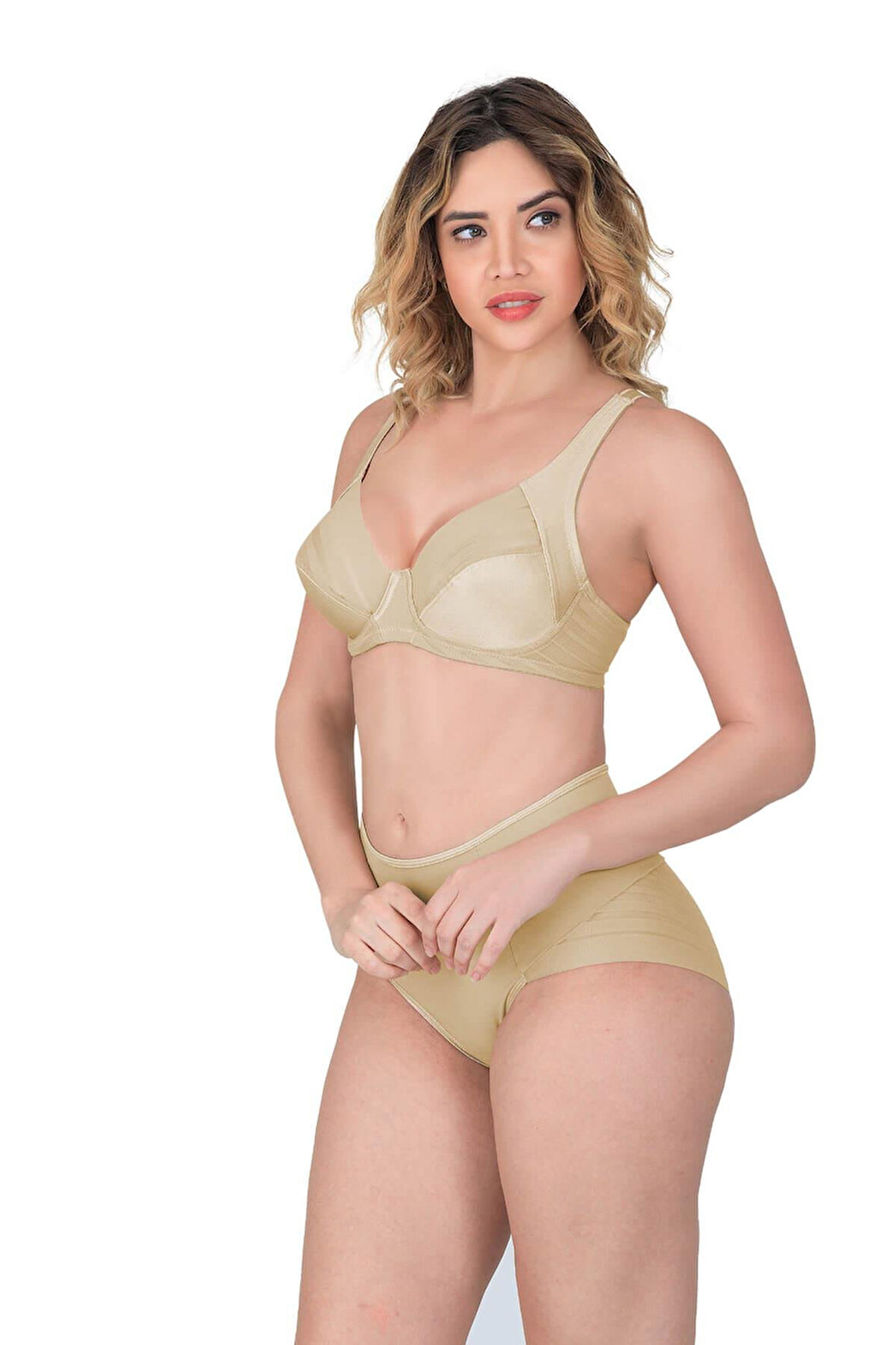 Ekru Mı Emay 177 B Toparlayıcı Sütyen Takım