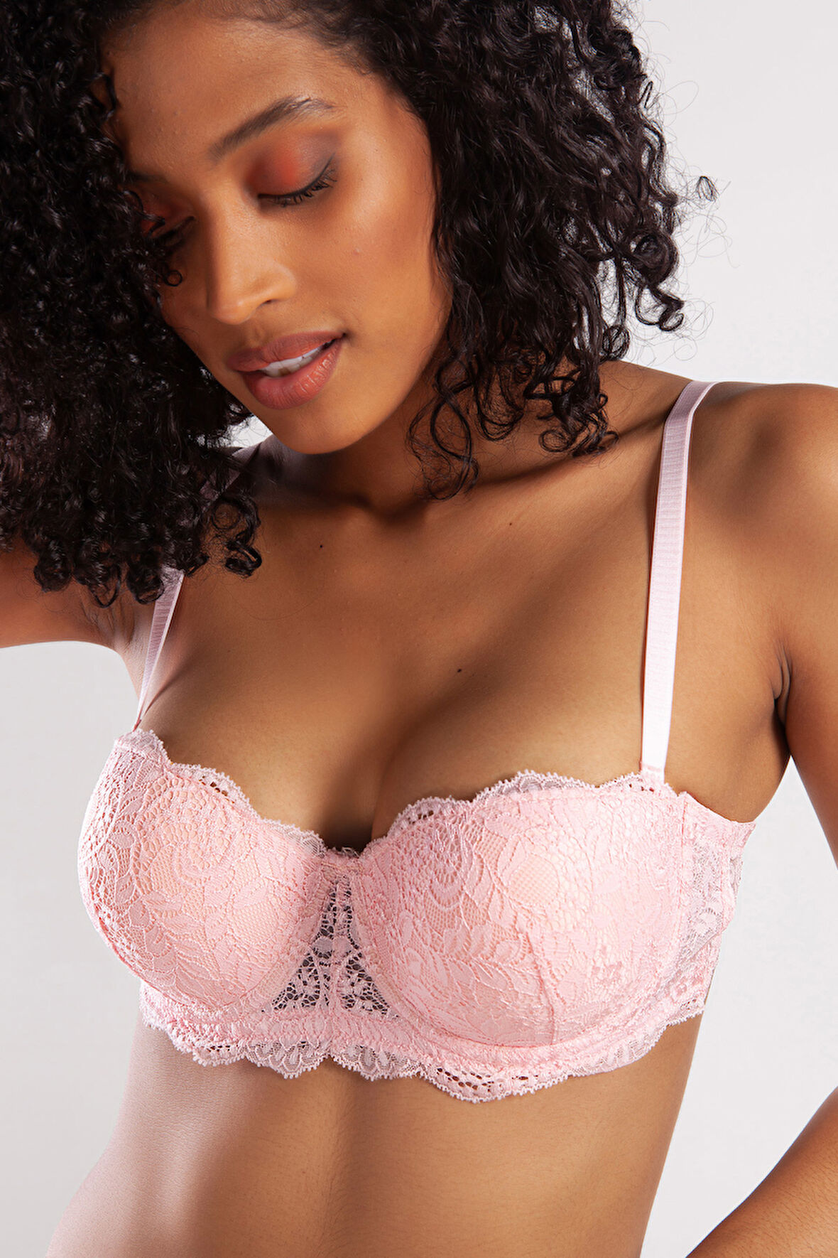 G.colors Push Up Strapless Bra, Açık Pembe Konforlu Ve Şık Sütyen