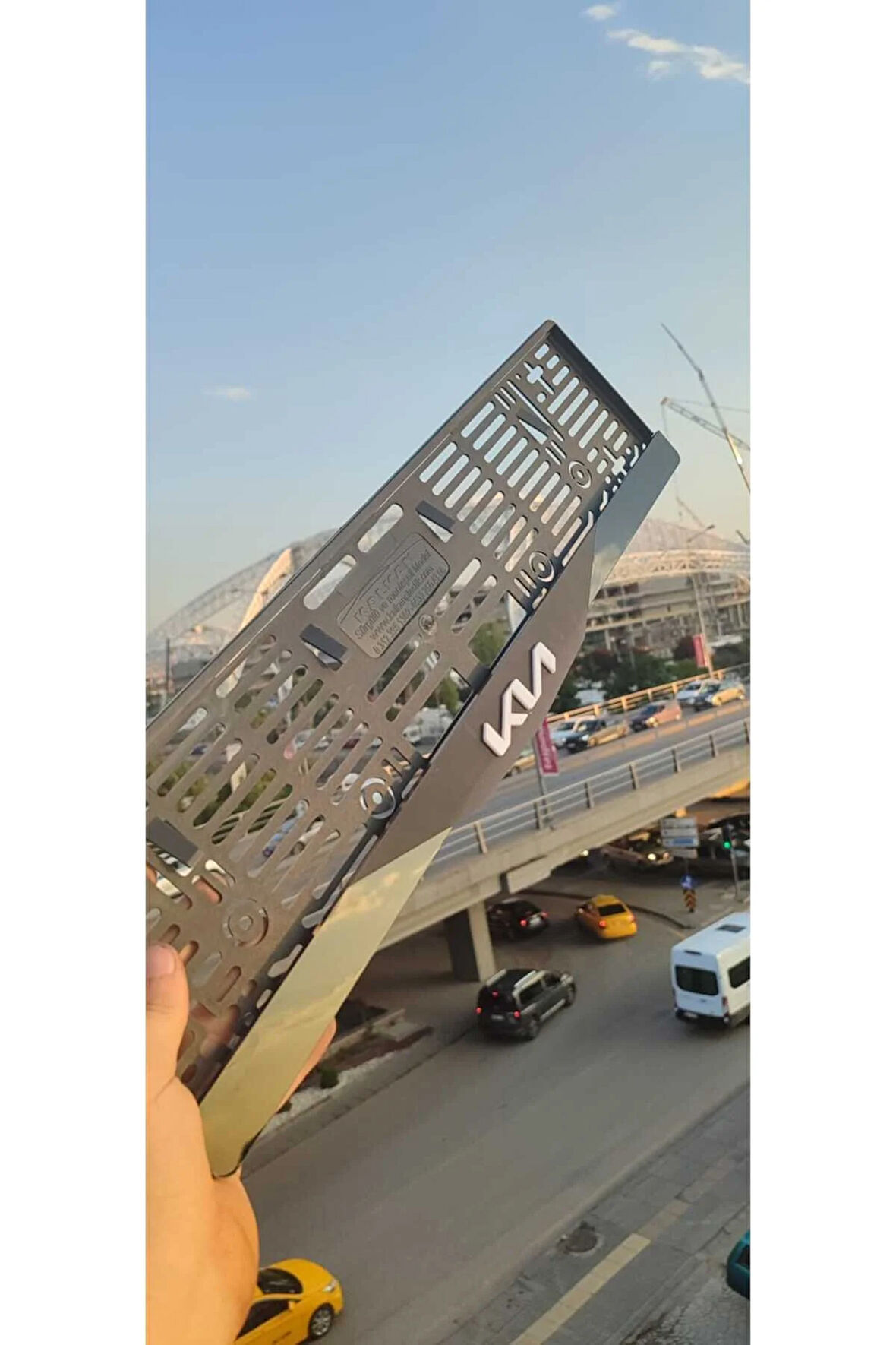 Kia Model Uyumlu Pleksi Piona Black Mat Plakalık