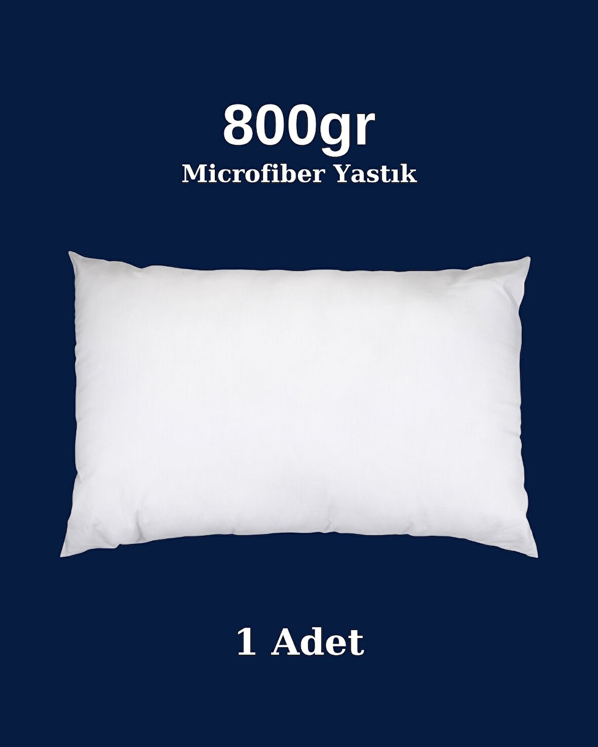 Silikonize Dolgu Microfiber Yastık 800 gr