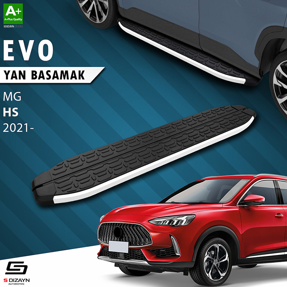 S-Dizayn MG HS Evo Aluminyum Yan Basamak 183 Cm 2021 Üzeri A+ Kalite