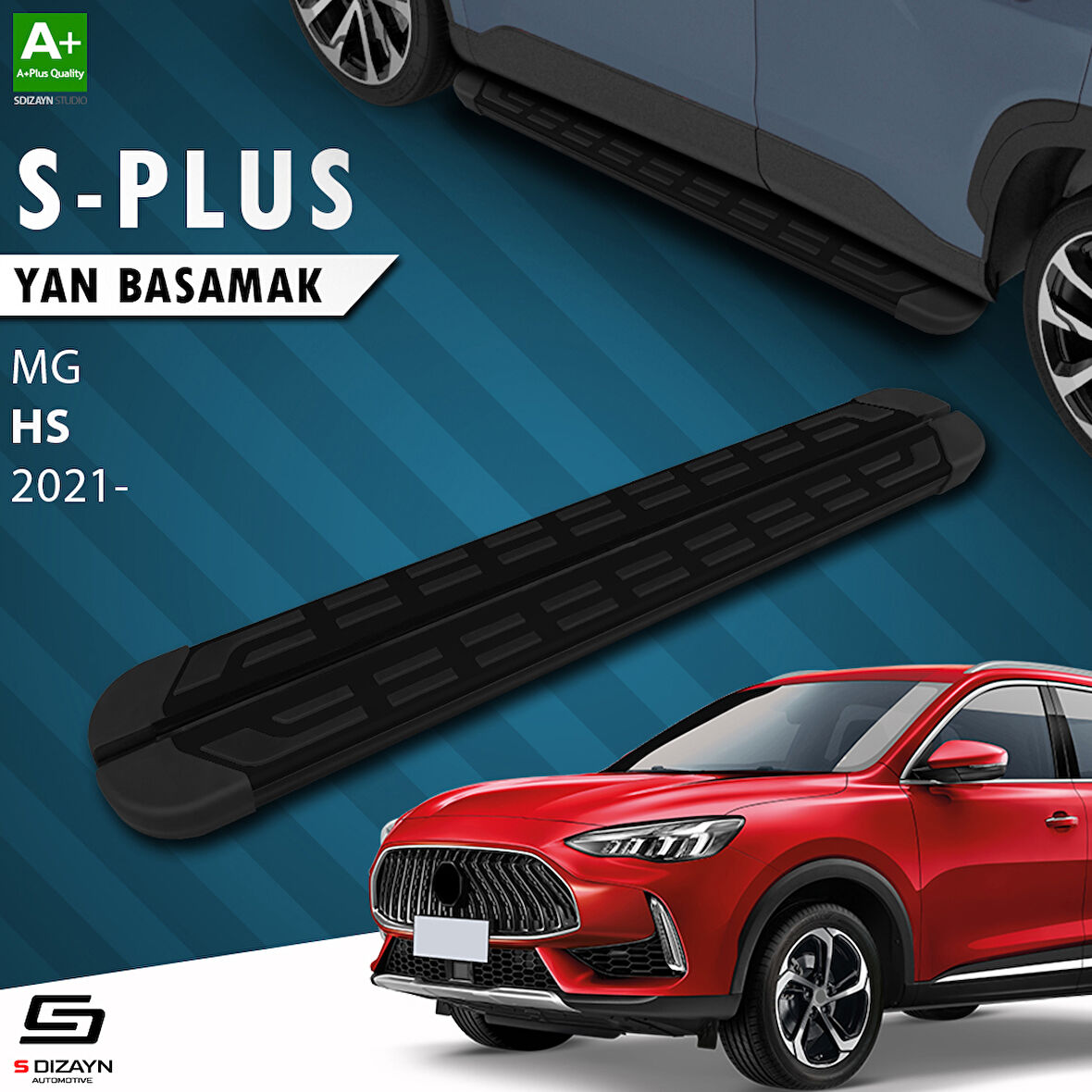 S-Dizayn MG HS S-Plus Siyah Yan Basamak 183 Cm 2021 Üzeri A+ Kalite