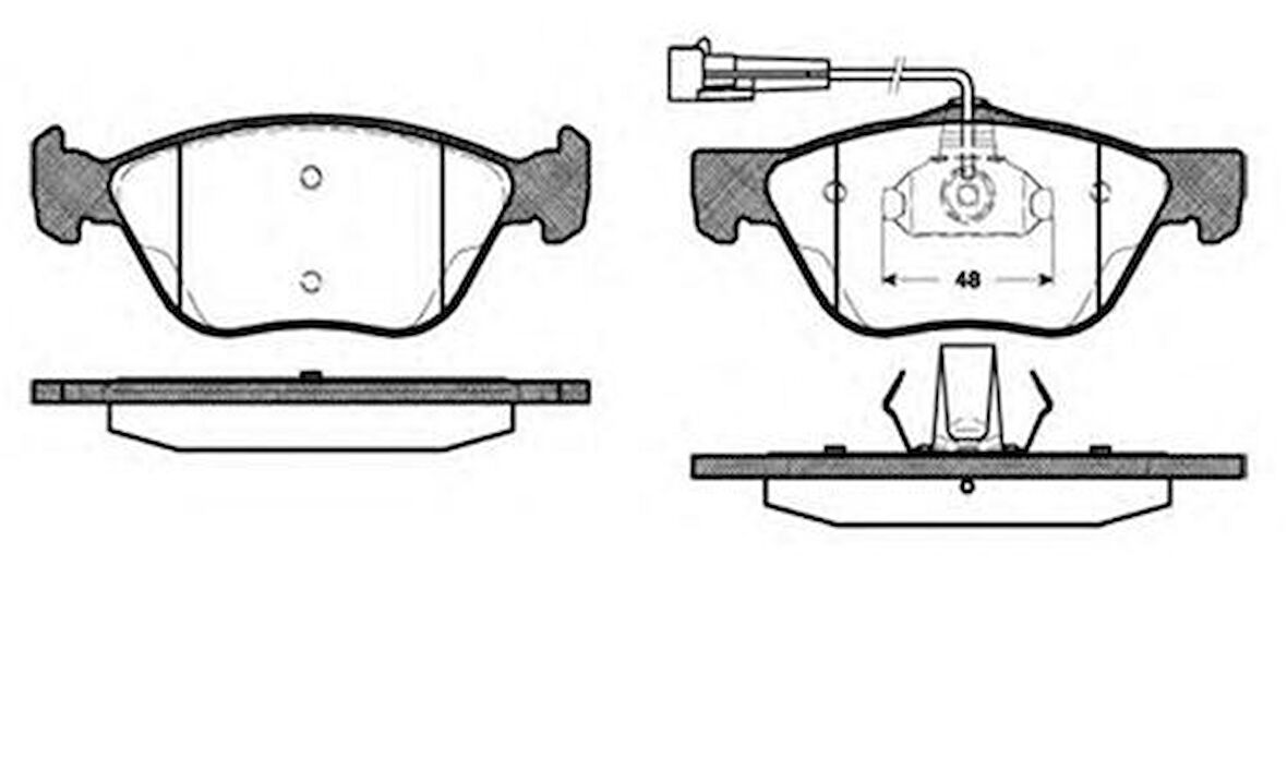 MGA 55101 Balata Fren Ön-Bravo 2.0-Marea 2.0 WVA 21635 9947935