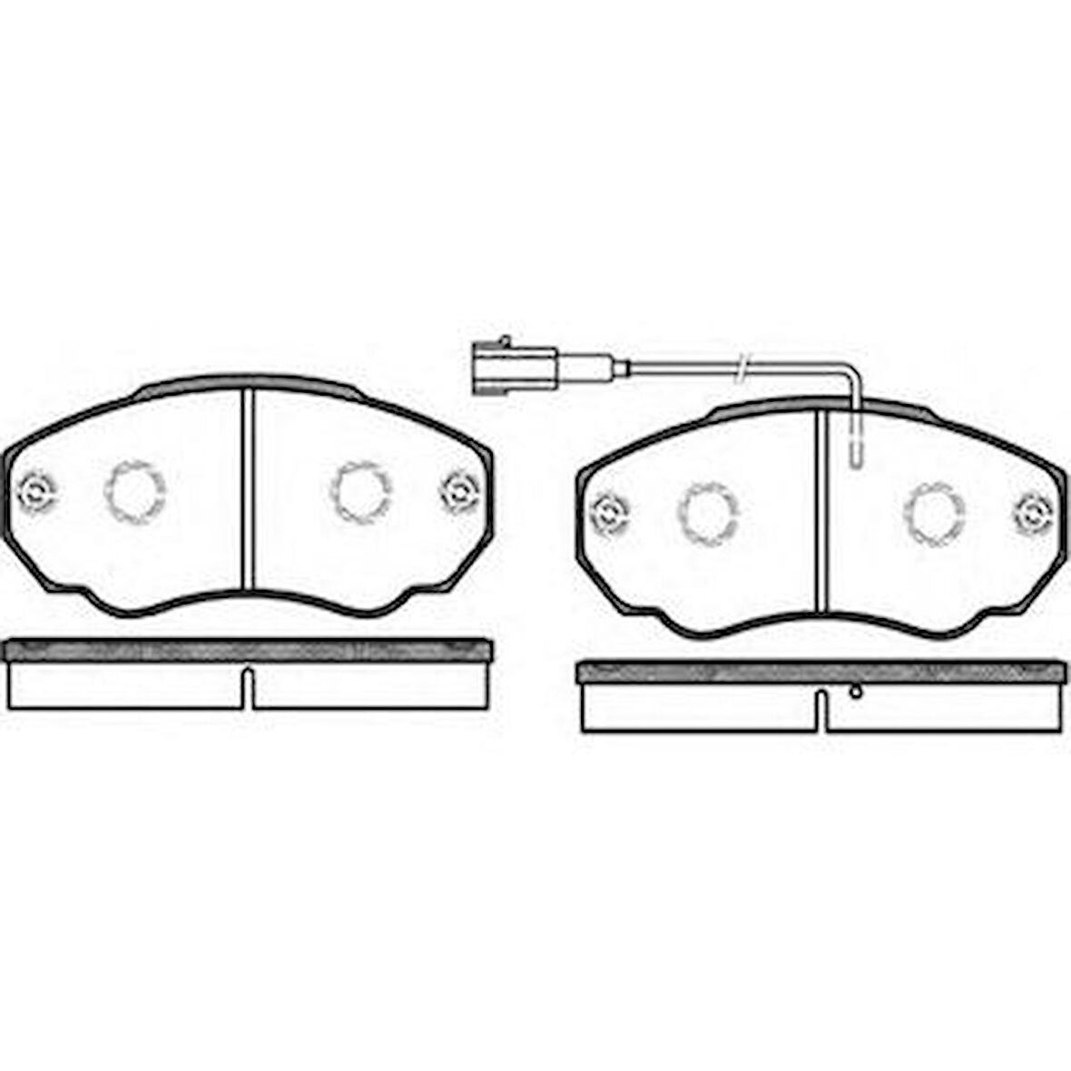 MGA Fren Balatası On-( Fiat : Ducato Peugeot : Boxer 02- Cıtroen Jumper 14q )
