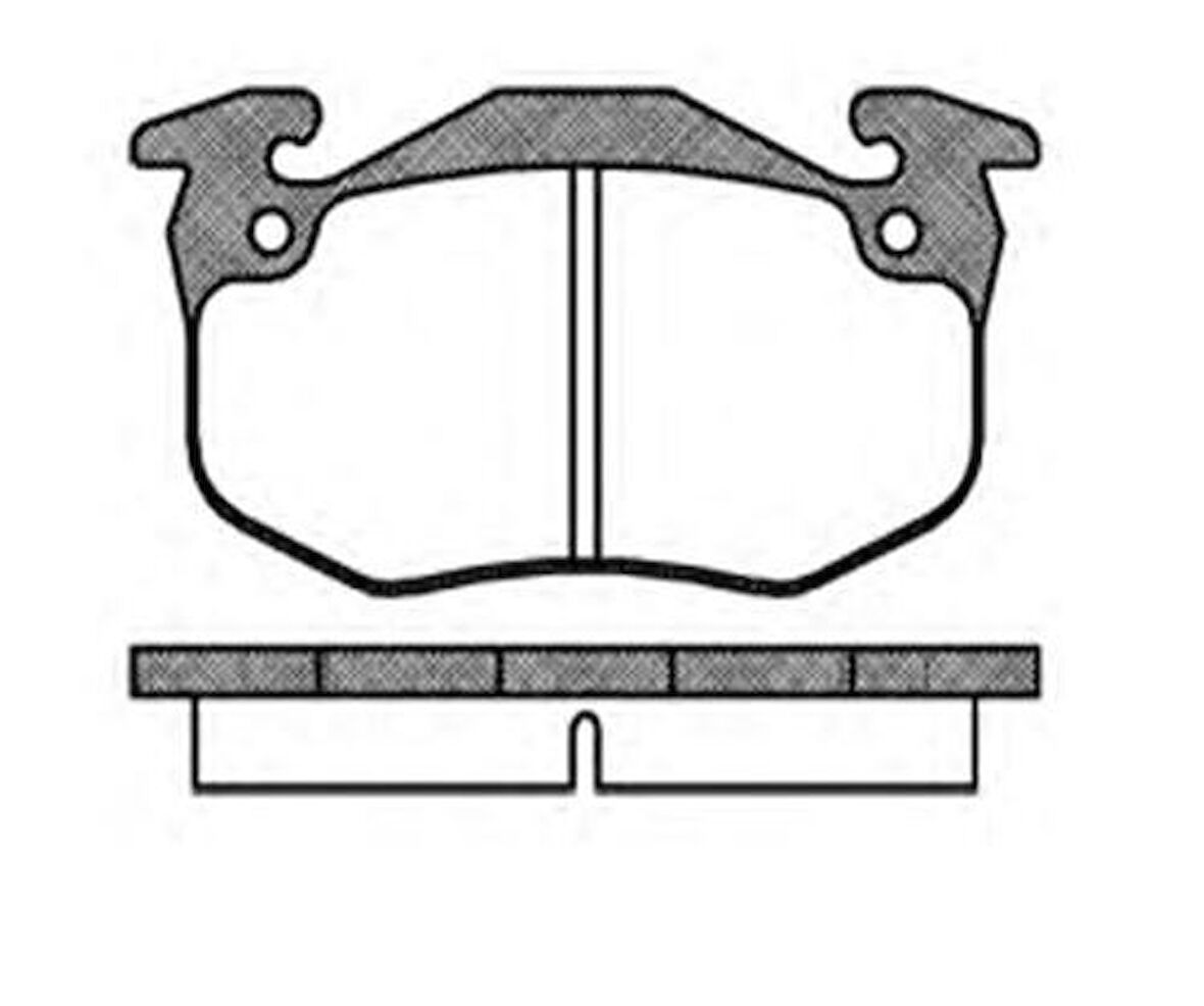 MGA 55136 Ön Fren Disk Balata WVA 20635 20636 20786 Clio I Twingo 1.2-Express 7701205277