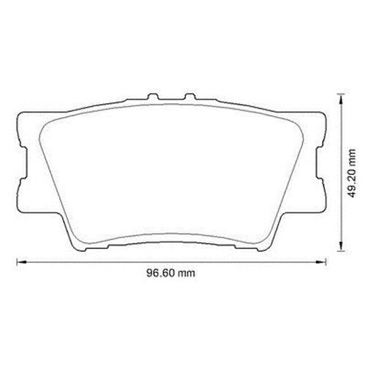MGA 55285 Balata Fren Arka RAV4 06-11-Camry 06-10 446642060