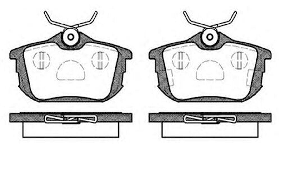 MGA 55292 Arka Fren Balatası Volvo S40-V40 96-04-Mitsubishi Carisma 96-06-Colt 04-9 30850978