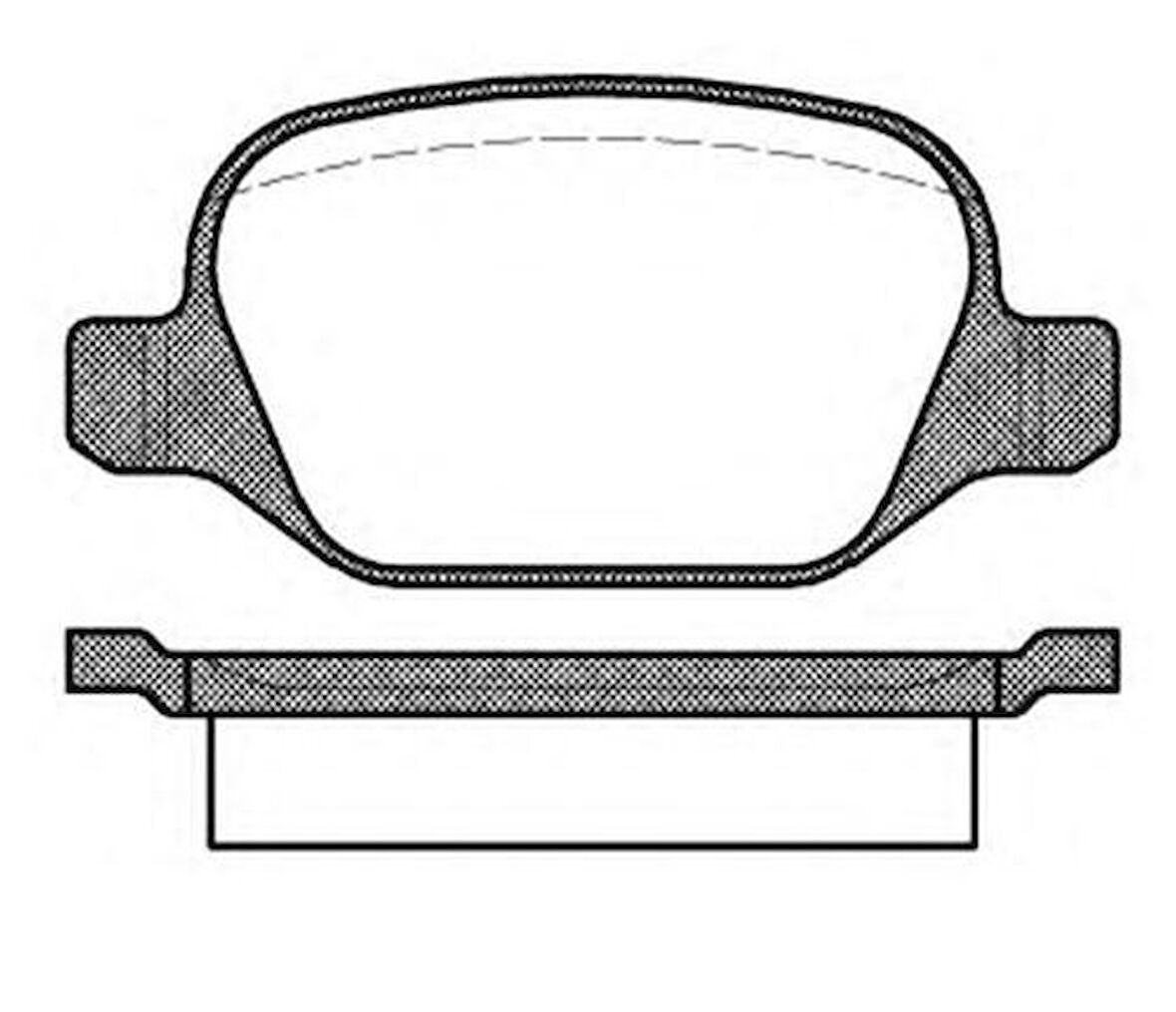 MGA 55342 Balata Fren Arka Alfa Romeo 147 00-1.6 16V-1.9 JTD-2.0 16V-156 97-06 1.6 16V-1.9 JTD-2.0 16V-Linea 07-1.4-1.6 WVA 23516 77364839