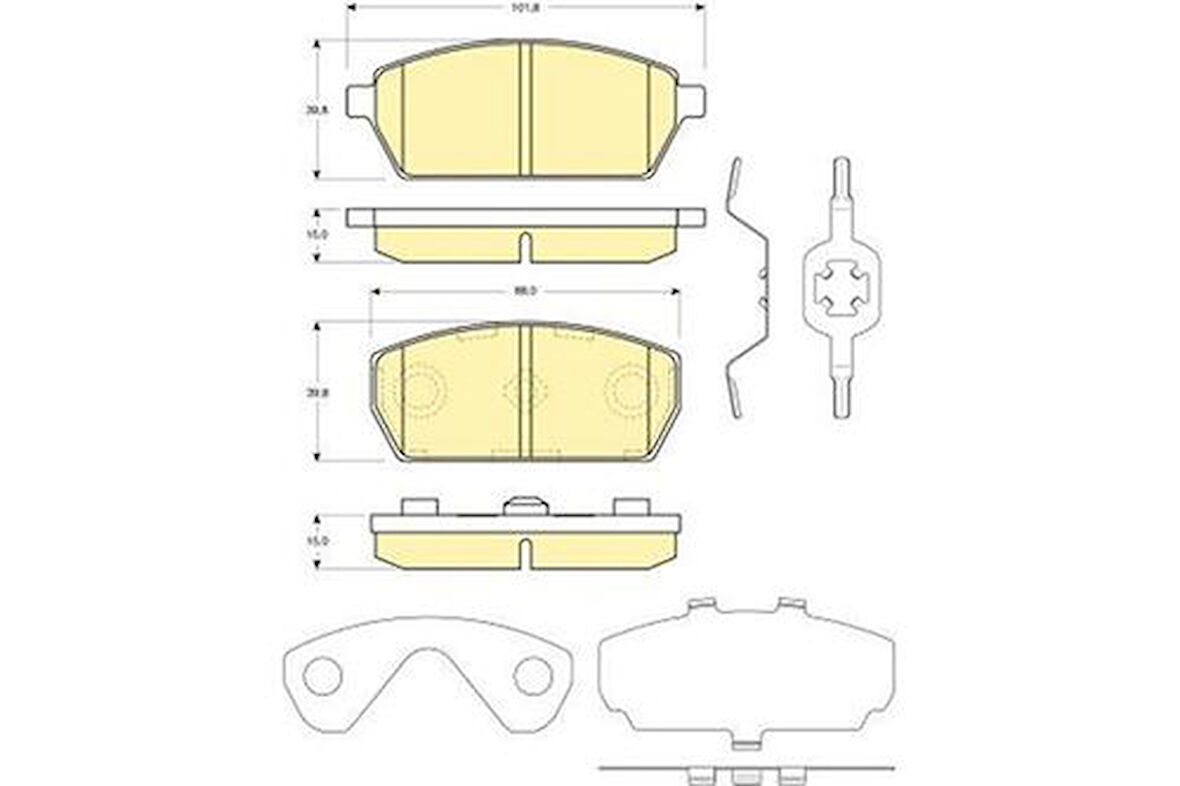 MGA 55429 Balata Fren Ön-Suzuki Carry-Sk410 86-01 5520062874000