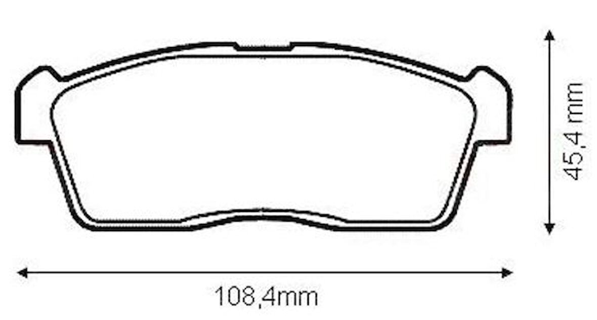 MGA 55430 Balata Fren Ön-Suzuki Alto 09-12-Cary-Sk413 00-10-Daihatsu Coure 03-Sirion 05- 449197217000