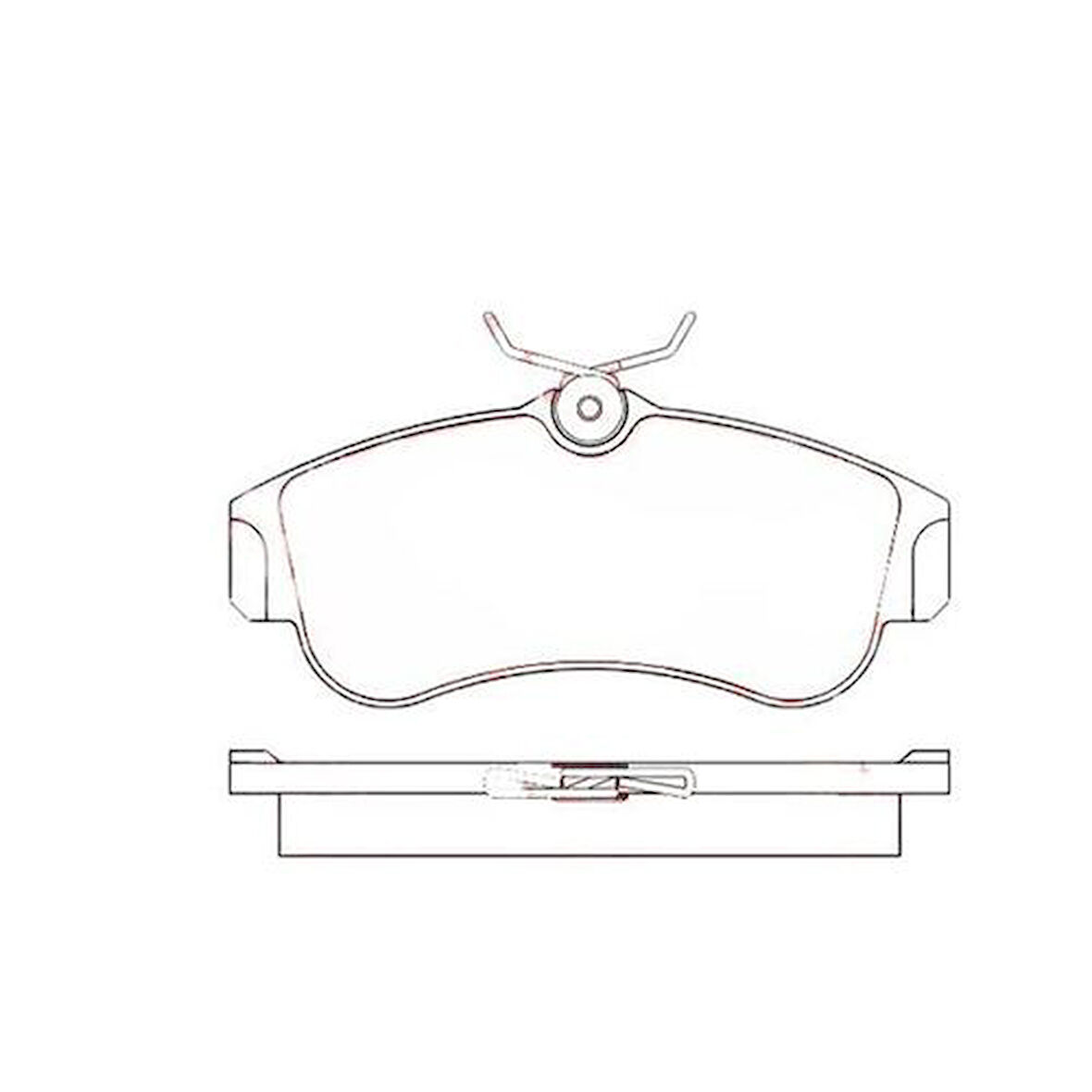 MGA 55474 Fren Balatası Ön Nissan Primera 1.6 P11 96-02 Almera II 1.5 00-Oval Tip 410602F025