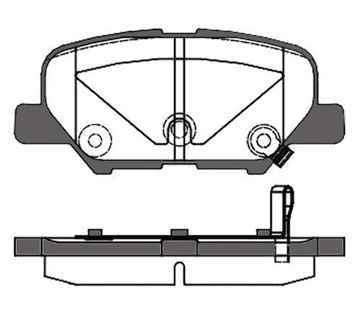MGA 55501 Fren Balatası Arka Mitsubishi ASX 12-Mazda 6 13-Outlander 12-C4 12-4008 2012- 4605B071