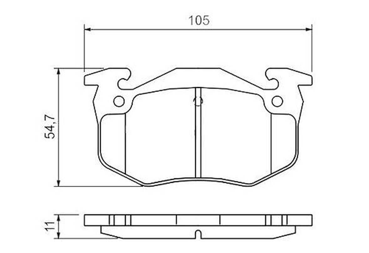 MGA 55546 Disk Balata Arka P106-205-206-P305 4252.71