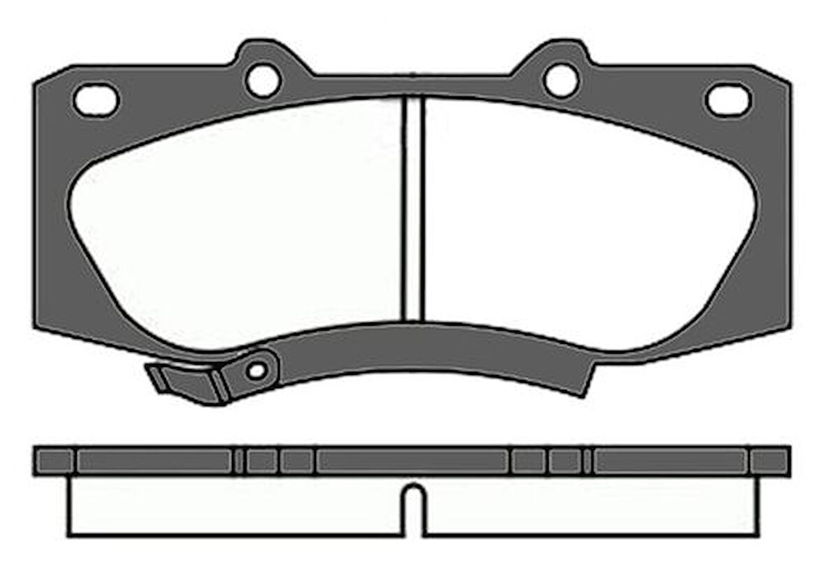 MGA 55593 Balata Fren Ön Hilux Pick-Up 2.5 D-4D 2007-Hilux Vigo 12-4x4-Hilux Revo 15-4x3 044650K260