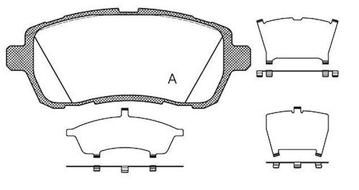 MGA 55641 Fren Balatası Ön-Mazda 2 2008-Subaru Justy 2007-Suzuki Swift 2010- 04465B1120