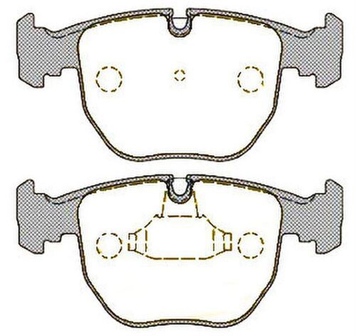 MGA 56215 Fren Balatası Ön E-38 7.40-E-39-5.30-E 52 34116761252
