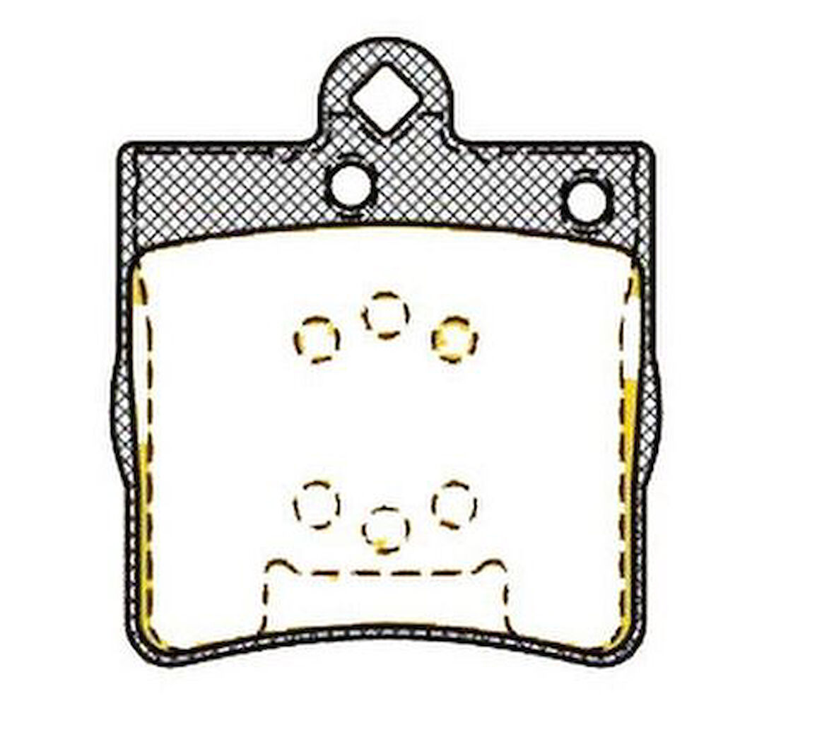 MGA 56307 Fren Balatası W203-209-210 Arka Tek Pimlı 24207420