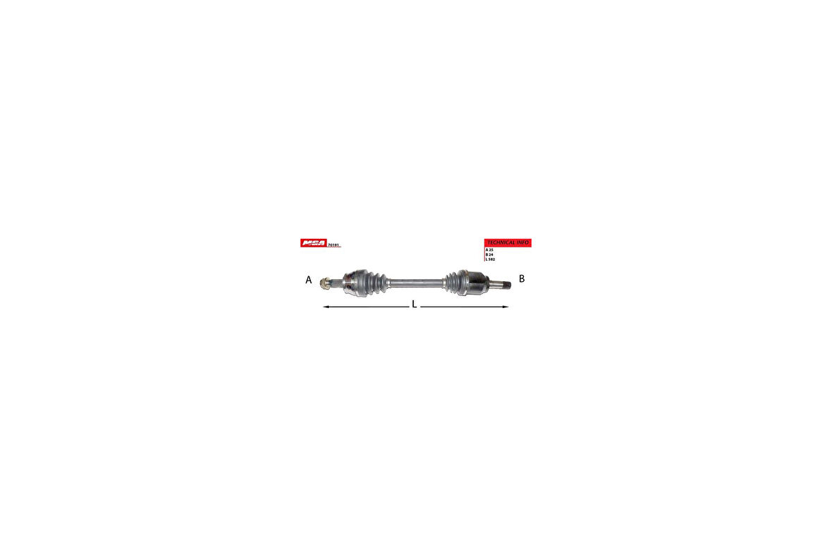 MGA 70191 Aks Sol Komple Milli Linea 1.3 JTD 90 Hp 07- 51816764
