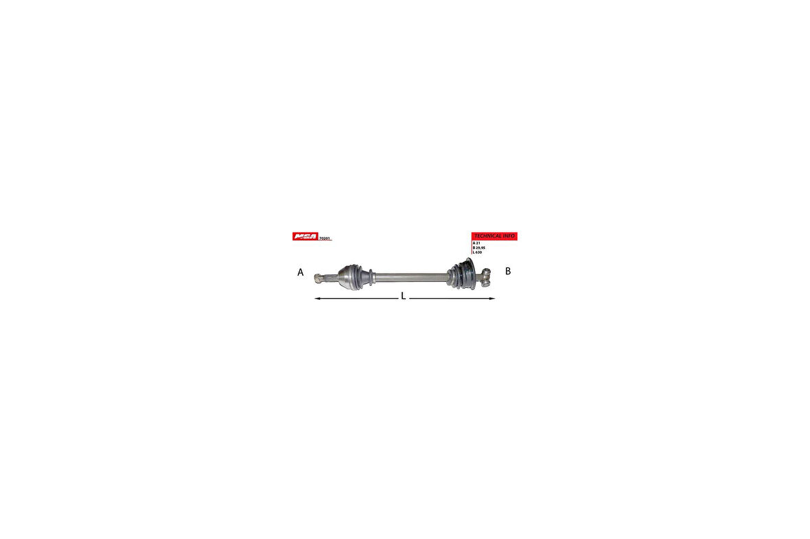 MGA 70201 Aks Komple Sol Renault 9 Renault 10 7701349359