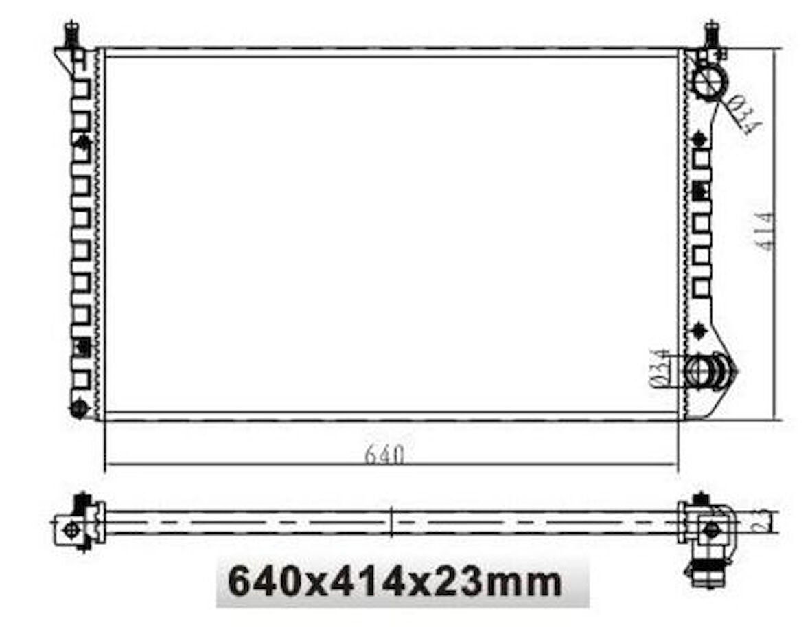 MGA 80108 Su Radyatörü Mekanik Doblo 1.9D 00-Nac 640x414x22 46803039