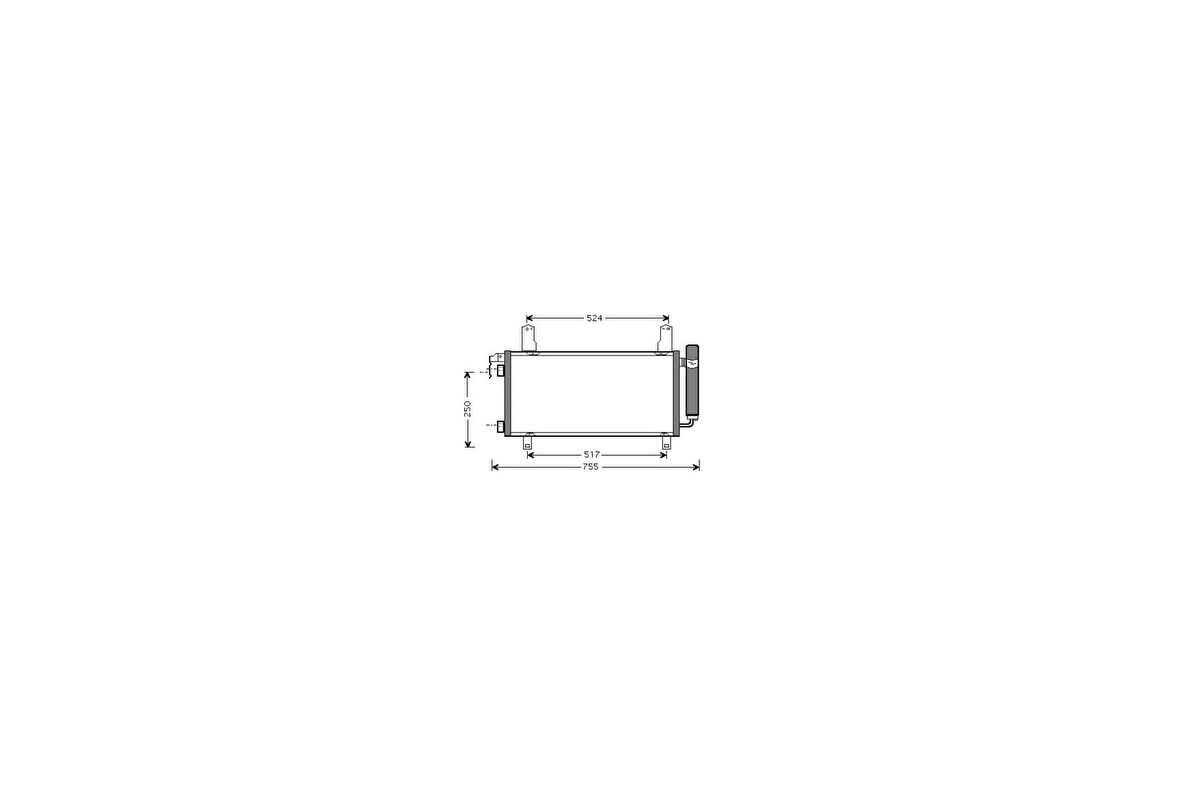 MGA 82202 Klima Radyatörü Mazda 6 2.0 2002-2006 GJYA6148Z