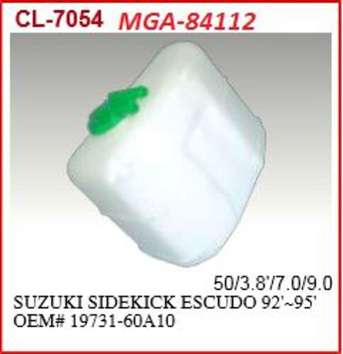MGA 84112 Yedek Su Deposu-Suzuki Vitara 90-98 Inj 1793177