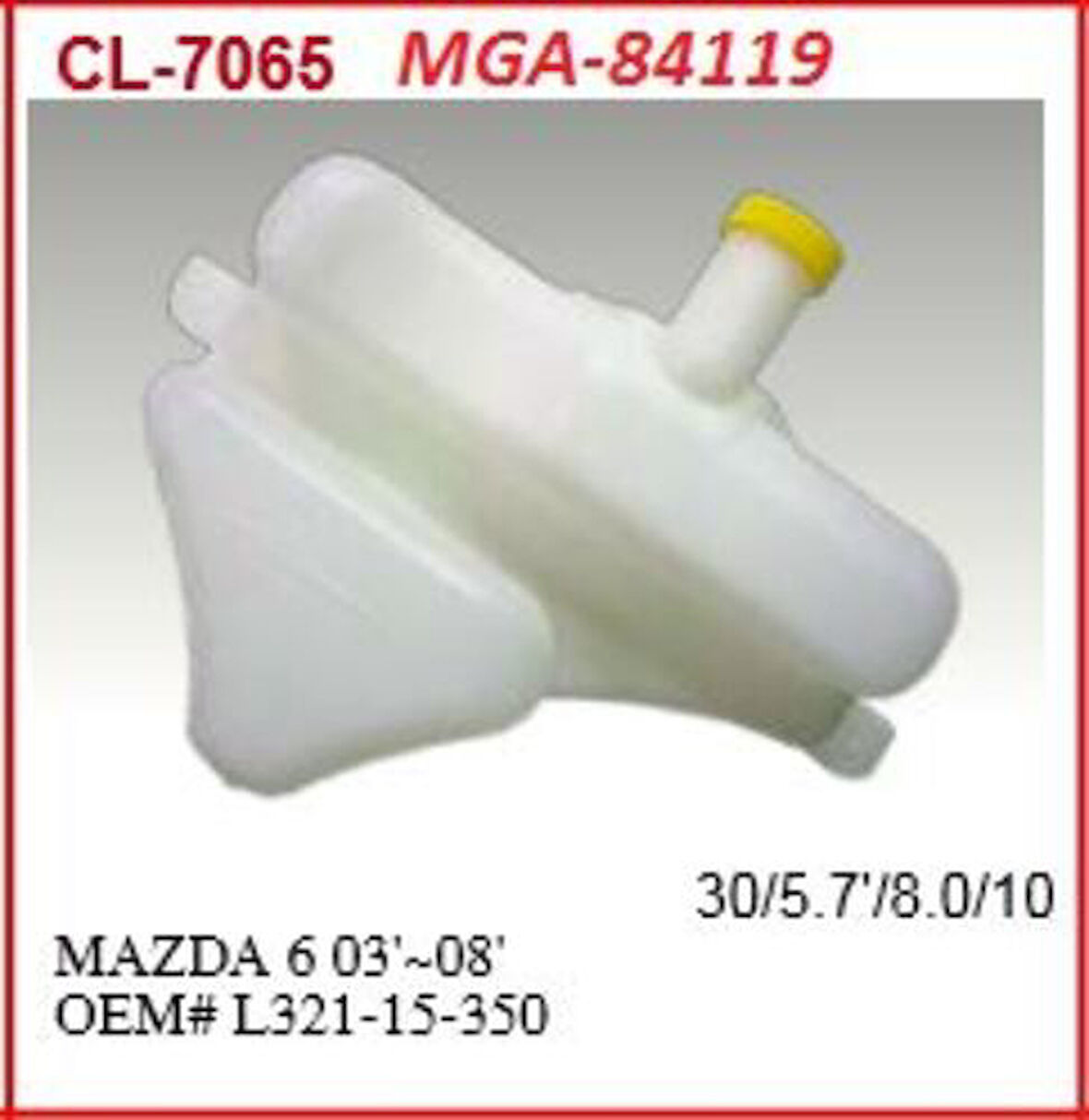 MGA 84119 Yedek Su Deposu-Mazda-6 03-07 L32115350