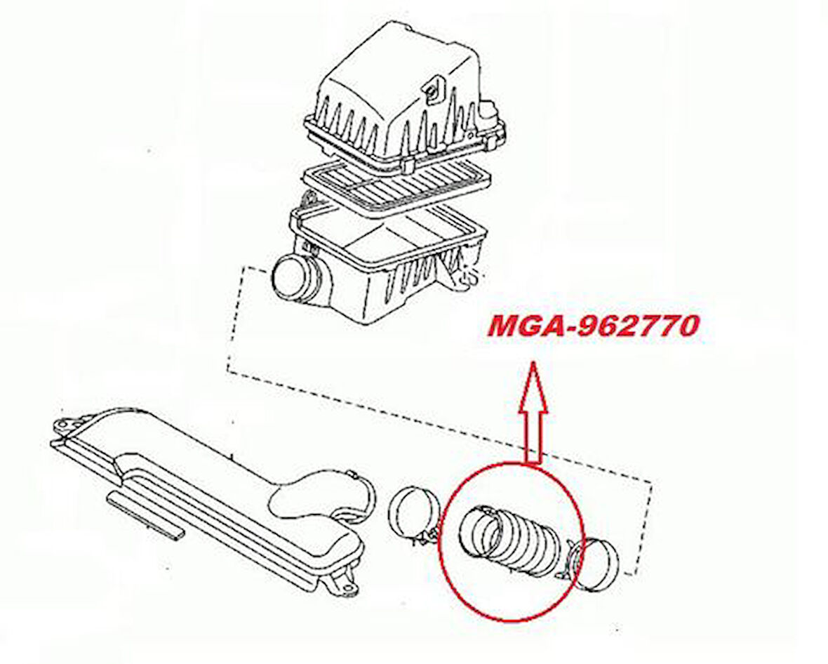 MGA 962770 Hortum Hava Filtre GırıS-Max zda 626 98-02 Düz Tip FSJ213202