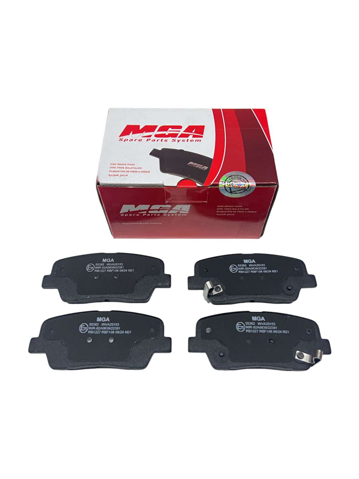 ARKA FREN BALATASI / HYUNDAI SANTAFE 06-12-GENESIS 11-KIA SORENTO 09-/38-10100107-55382