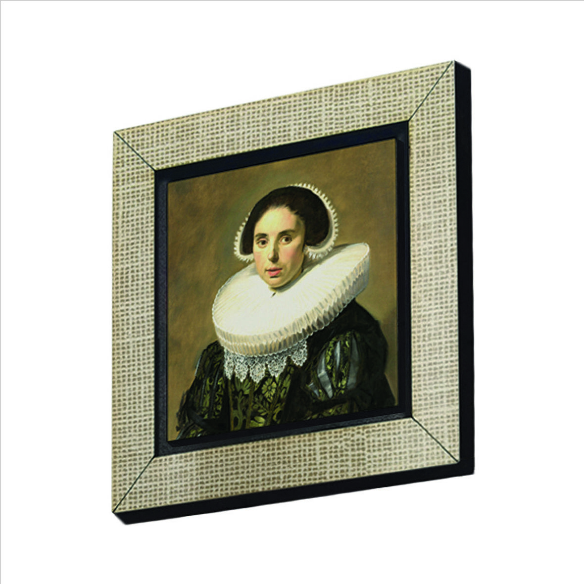 Bir Kadın Portresi (Frans Hals, 1630) Baskılı MDF  Magnet(KRG-133)Buzdolabı Süsü