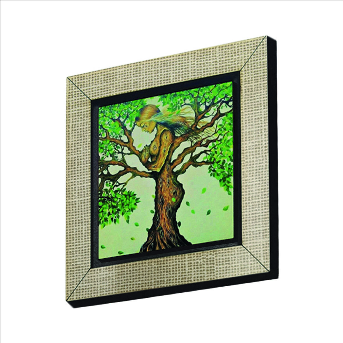 Ağaç Kadın Baskılı MDF  Magnet(KRG-148)Buzdolabı Süsü
