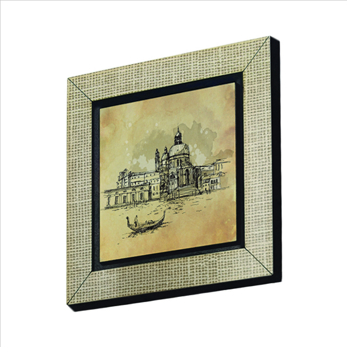 Venedik Görseli Baskılı MDF  Magnet(KRG-050)Buzdolabı Süsü