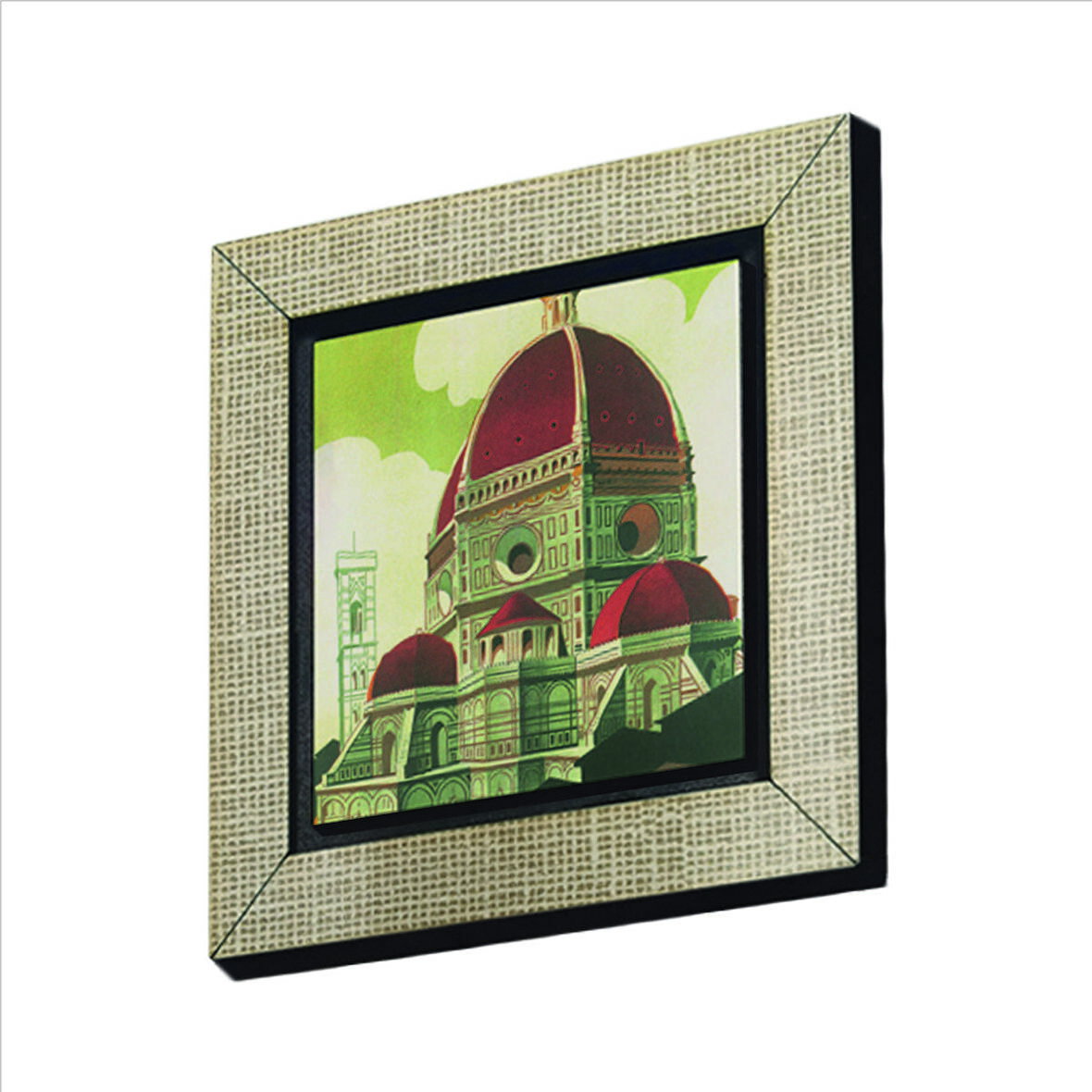 İtalya Görseli Baskılı MDF  Magnet(KRG-058)Buzdolabı Süsü