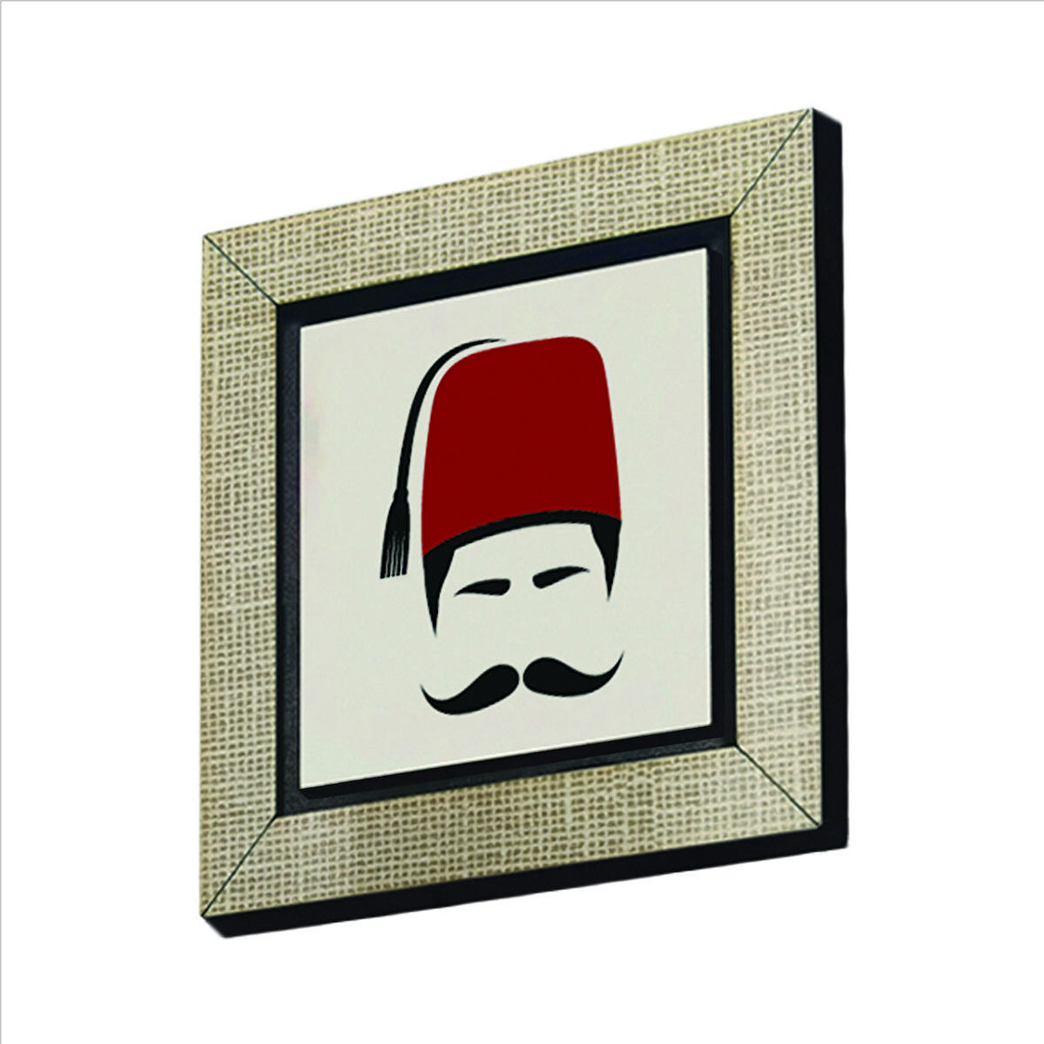 Osmanlı Erkek ikon Baskılı MDF  Magnet(KRT-109)Buzdolabı Süsü