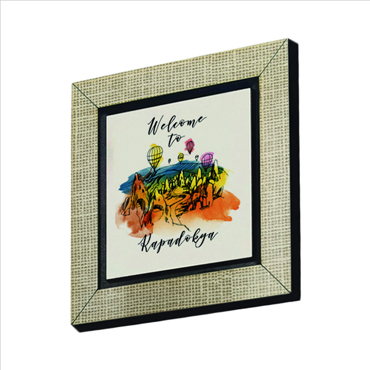 Kapadokya Baskılı MDF  Magnet(KRT-118)Buzdolabı Süsü