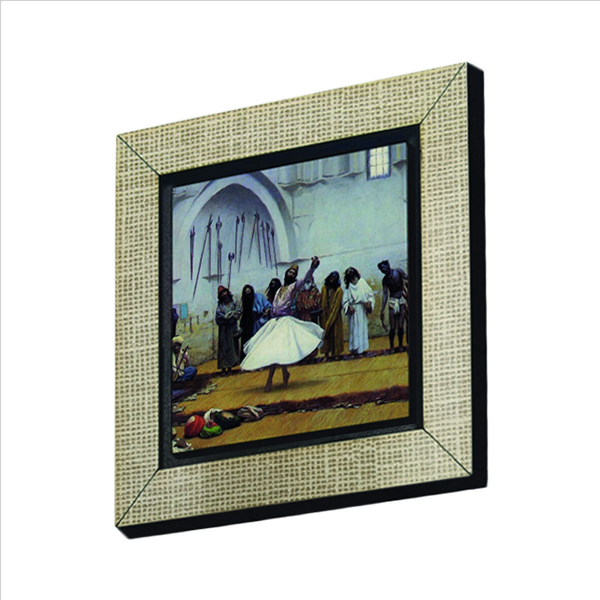 Semah Eden Dervişler (Jean-Léon Gérôme, 1895) Baskılı MDF  Magnet(KRT-137)Buzdolabı Süsü