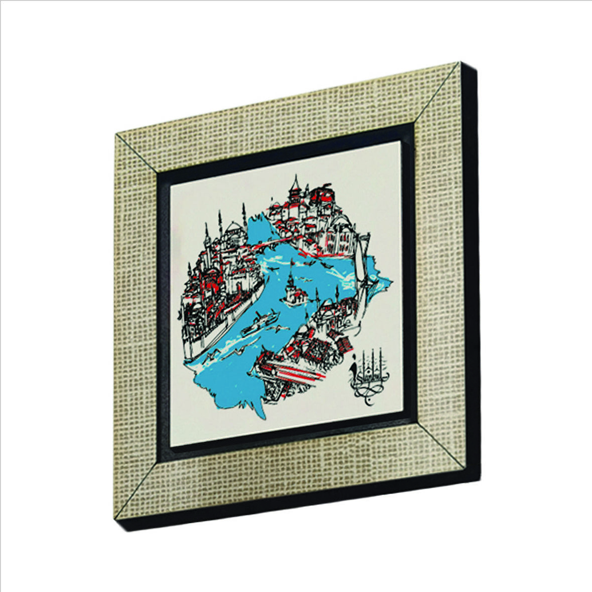 İstanbul Boğazı ve Haliç Baskılı MDF  Magnet(KRT-031)