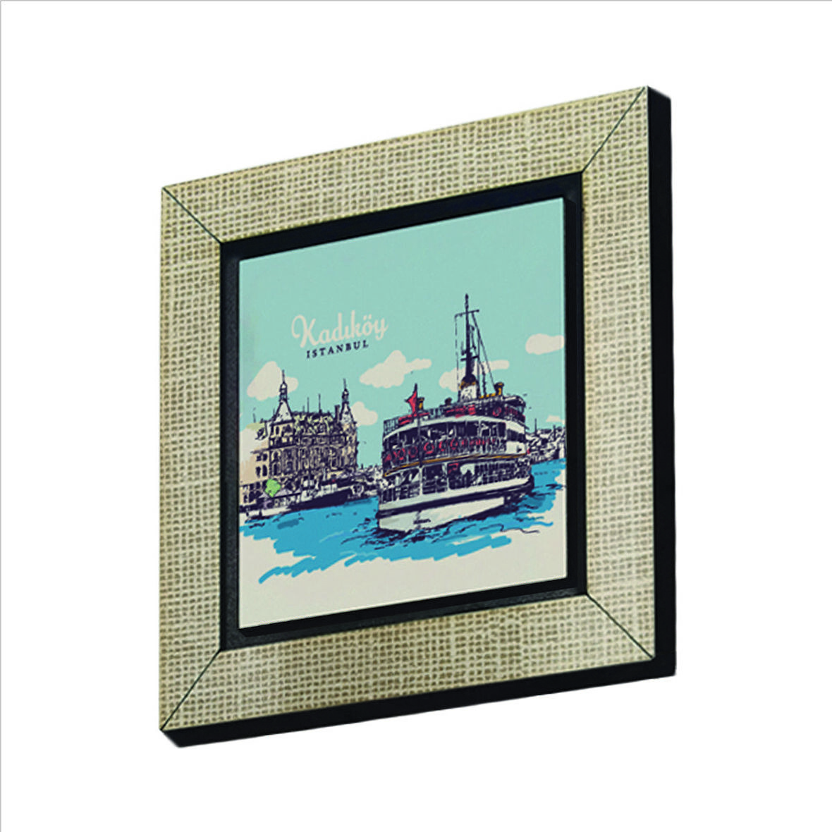 Kadıköy Vapuru Baskılı MDF  Magnet(KRT-035)