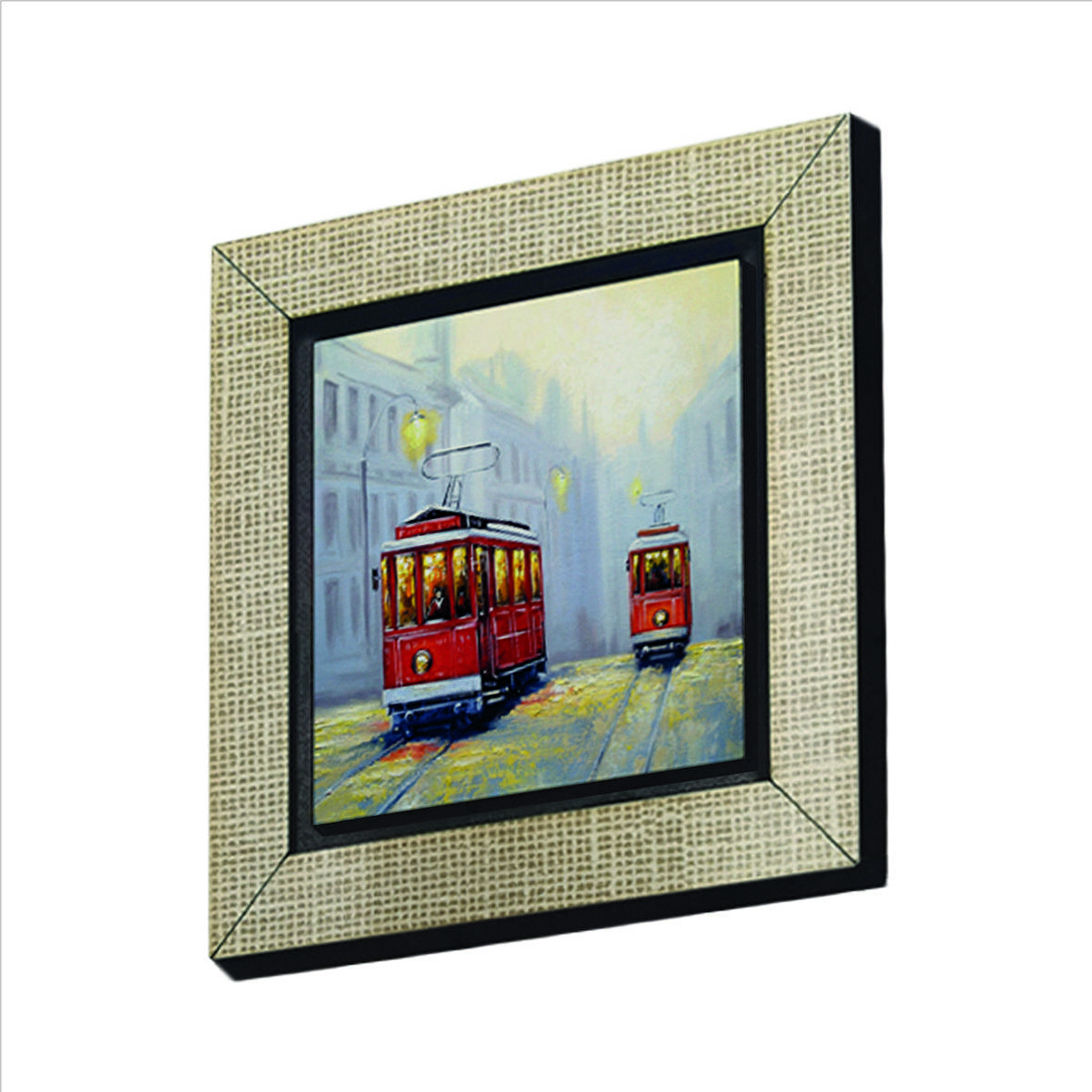 Nostaljik Tramvay  Baskılı MDF  Magnet(KRT-050)Buzdolabı Süsü