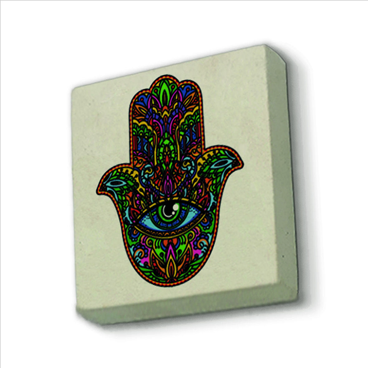 Fatıma’nın Eli Baskılı Doğaltaş  Magnet(KD-003)Buzdolabı Süsü