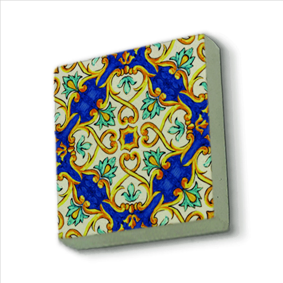 İtalyan Deseni Baskılı Doğaltaş  Magnet(KD-079)Buzdolabı Süsü