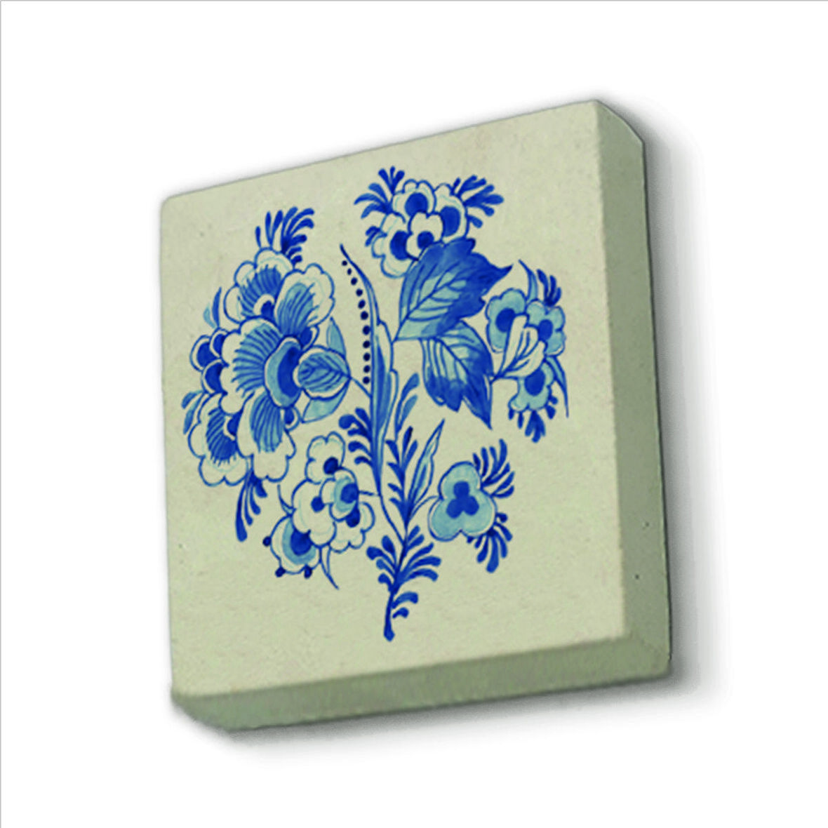 Hollanda Deseni Baskılı Doğaltaş  Magnet(KD-093)Buzdolabı Süsü
