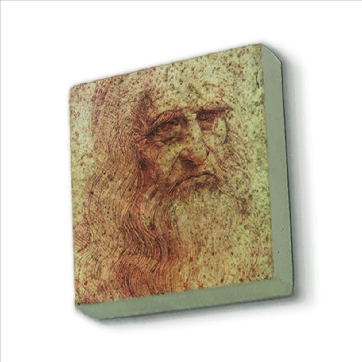 Otoportre (Leonardo Da Vinci, 1512) Baskılı Doğaltaş  Magnet(KRG-142)