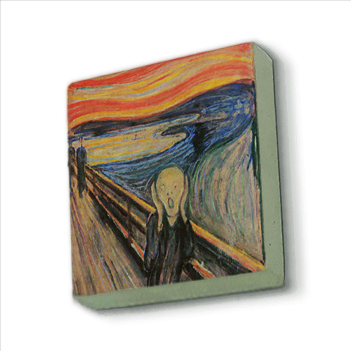 Çığlık (Edvard Munch, 1893) Baskılı Doğaltaş  Magnet(KRG-168)