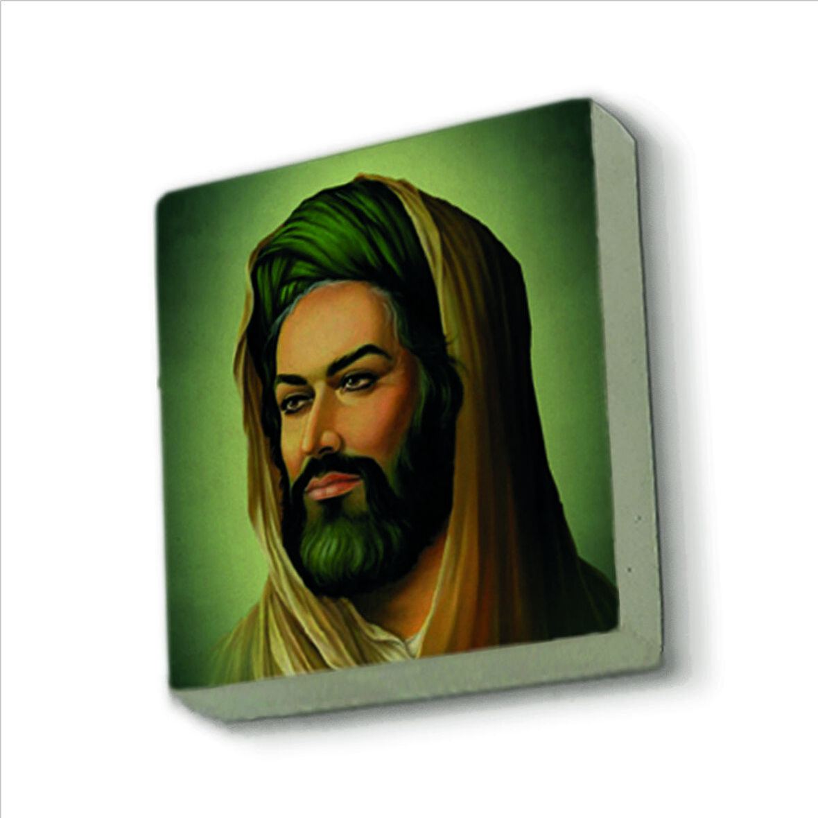 Hz. Hüseyin Tasviri Baskılı Doğaltaş  Magnet(KRG-082)