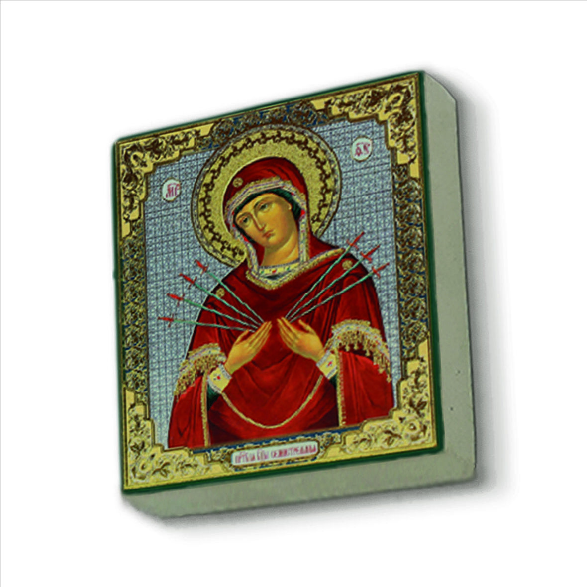 Meryem Görseli Baskılı Doğaltaş  Magnet(KRG-099)Buzdolabı Süsü