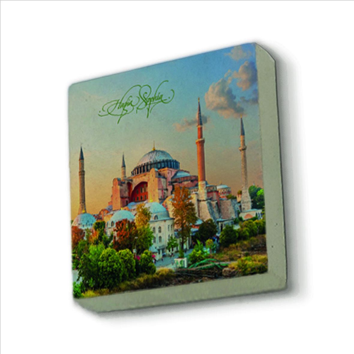 Ayasofya Camii Baskılı Doğaltaş  Magnet(KRT-001)